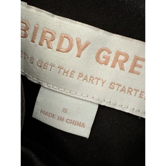 Birdy Grey Women's Size S Black Midi Slip Dress Satin Formal Lined - Picture 8 of 11